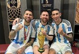 Pasigrožėkite: kaip Argentinos sirgaliai ir žaidėjai džiaugėsi triumfu Pasaulio taurėje