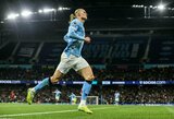 Haalandas pelnė dublį, o „Man City“ nugalėjo „Bournemouth“