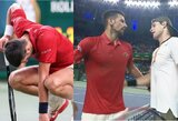 Šanchajuje – stebuklingas Djokovičiaus taškas ir serbą prajuokinęs varžovo komentaras