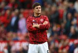 H.Maguire‘as paaiškino, kaip susitvarko su kritika ir kodėl liko „Man Utd“ komandoje
