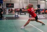 S.Golubickaitę badmintono turnyre Švedijoje sustabdė pirmojo šimtuko žaidėja