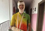 Kalnų dviratininko viltis Šiaurės Makedonijoje sudaužė per treniruotę patirta trauma