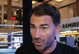 E.Hearnas sako, kad F.Ngannou buvo apvogtas ir nori, jog A.Joshua užbaigtų T.Fury karjerą: „Jis atrodė taip, tarsi gyvenime nebūtų mūvėjęs bokso pirštinių“
