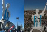 26 metrų aukščio Messi statula Argentinoje tapo pajuokų objektu