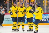 60:9 pagal smūgius į vartus laimėję švedai įveikė slovėnus, Šveicarija palaužė Norvegiją