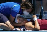 „Australian Open“: nutrūkusi neįtikėtina A.Barty serija, traumuota V.Azarenka ir dviejų pirmojo dešimtuko žaidėjų nesėkmės