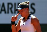 Šokas „Roland Garros“ turnyre: ukrainietė eliminavo Rybakiną