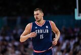 Jokičiaus vedami serbai sustabdė Wembanyamą ir prancūzus