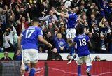 6 įvarčių drama „Premier“ lygoje baigėsi „Leicester City“ pergale prieš „Man Utd“
