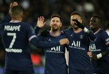 K.Mbappe ir Neymaras pelnė po dublį, L.Messi pridėjo įvartį, o PSG iškovojo triuškinamą pergalę
