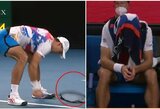 „Australian Open“ vos nekrito visų laikų rekordas: 107 neišprovokuotas klaidas padaręs A.Karacevas vis tiek šventė pergalę