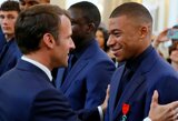 Prancūzijos prezidentas E.Macronas: „Kalbėjausi su K.Mbappe prieš jam priimant sprendimą dėl savo ateities“
