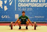 Domas Jonuška Europos jaunučių sunkiosios atletikos čempionate užėmė 6-ą vietą