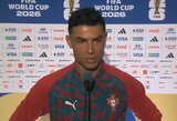 Cristiano Ronaldo paaiškino savo frazę po rungtynių: „Čia tam, kad jie nepamirštų“ 