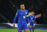 Prancūzijos rinktinėje komandos draugą į „Real“ viliojantis Mbappe: „Visada yra galimybė žaisti didesniame klube“