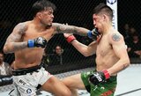 UFC turnyras Meksikoje: labai lygioje kovoje buvęs čempionas B.Moreno turėjo pripažinti B.Royvalio pranašumą, B.Ortega save susitraumavo prieš kovą