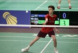 Domo Pakšio pergalių seriją Maltoje nutraukė gerokai aukščiau reitinguotas badmintonininkas