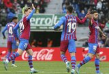 Pirmąjį rungtynių įvartį praleidusi „Barcelona“ įveikė „Elche“ futbolininkus