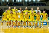 Pirma mušusi Lietuvos futsal rinktinė Jonavoje pralaimėjo Ukrainai