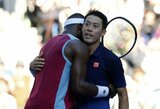 Nishikori karjeros pabaiga – ypatinga: jį pagerbė Djokovičius ir kitos teniso žvaigždės