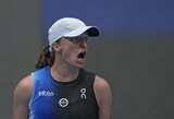 16-os pergalių serija nutrūko: C.Gauff pusfinalyje neatsilaikė prieš I.Swiatek