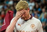 Traumų kamuojamas K. De Bruyne gali palikti „Man City“