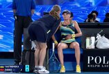 Pilvo skausmų kamuota D.Jastremska „Australian Open“ pusfinalyje neatsilaikė prieš Q.Zheng