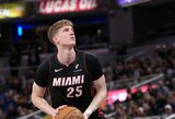 Jakučionis prieš čempionus į aikštę išėjo tik mačo pabaigoje