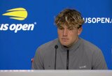 Vienas geriausių pasaulio tenisininkų atsisakė tęsti „US Open“ turnyrą
