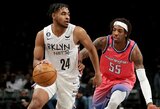 Naujų lyderių atradęs „Nets“ klubas palaužė „Wizards“ krepšininkus