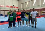 Gimnastai R.Tvorogalas, T.Kuzmickas ir A.Vostruchovaitė – pasaulio taurės finale