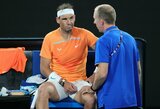 „Australian Open“: skausmus jautęs R.Nadalis nelaimėjo nei vieno seto prieš 65-ą pasaulio raketę