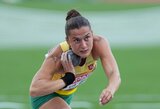 B.Juškevičiūtė pradėjo Europos čempionato septynkovę, o pasaulio čempionė atsisakė tęsti varžybas