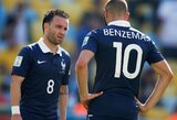 M.Valbuena po sekso įrašo skandalo nebenori pyktis su K.Benzema: linki jam laimėti „Ballon d‘Or“