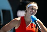 Melburne stringanti A.Sabalenka: „Džiaugiuosi, kad padariau tik 10 dvigubų klaidų“