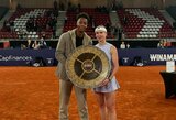 Žinutę ukrainiečiams pasiuntusi Svitolina finale nugalėjo Serbijos krepšinio legendos dukrą