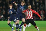 „Southampton“ komanda „Premier" lygoje atėmė taškus iš „Man City" 