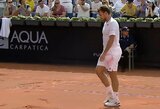 S.Wawrinka apmaudžiai pasitraukė iš turnyro Rumunijoje