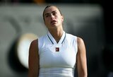 Šokas Vimbldone: Sabalenka – eliminuota