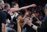 NBA nubaudė „Suns“ savininką pastūmusį N.Jokičių