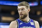 Sezono rekordą pasiekęs D.Sabonis patyrė sutriuškinimą