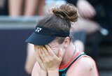 Noskova finale patiesė Pegulą ir pakils į pirmą WTA reitingo dešimtuką