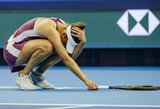 Staigmenos Pekine: Swiatek krito prieš Mertens, o Svitolina nusileido olimpinei čempionei