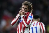 Nuo suolo kilęs Griezmannas leido „Atletico“ triumfuoti Ispanijos čempionato rungtynėse
