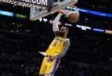 „Lakers“ neskubins L.Jameso sugrįžti į aikštę
