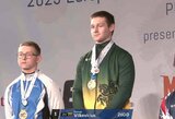 Domas Vilkevičius triumfavo Europos jaunių jėgos trikovės čempionate ir pagerino 3 rekordus