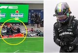 Brazilijos GP: L.Hamiltonui gresia diskvalifikacija, pas teisėjus iškviestas ir M.Verstappenas