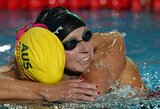 JAV nutrūko 14 metų nepralaimėjusios Ledecky serija ir krito 2 pasaulio plaukimo rekordai