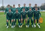 Lietuvos U-19 futbolo rinktinė minimaliu skirtumu pralaimėjo anglams