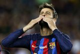 G.Pique paskutinėse karjeros rungtynėse – R.Lewandowskio nerealizuotas 11 m baudinys ir „Barcelonos“ pergalė prieš „Almeria“